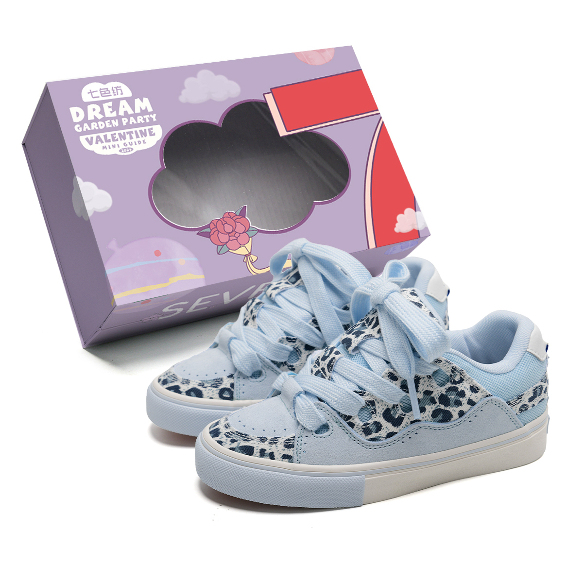 7 SEVFUN Износостойкие легкие низкие скейтерские кроссовки с эффектом увеличения роста унисекс - леопардовый принт синий, цвет Leopard Print Blue
7 SEVFUN Износостойкие легкие низкие скейтерские кроссовки с эффектом увеличения роста унисекс - леопардовый принт синий, цвет Leopard Print Blue