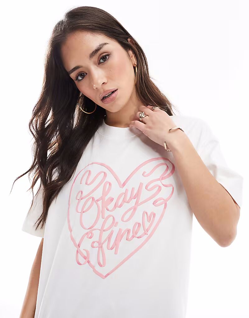 Футболка свободного кроя Cotton On премиум-класса с мелким рисунком в белом и розовом цветах Cotton:On
Футболка свободного кроя Cotton On премиум-класса с мелким рисунком в белом и розовом цветах Cotton:On