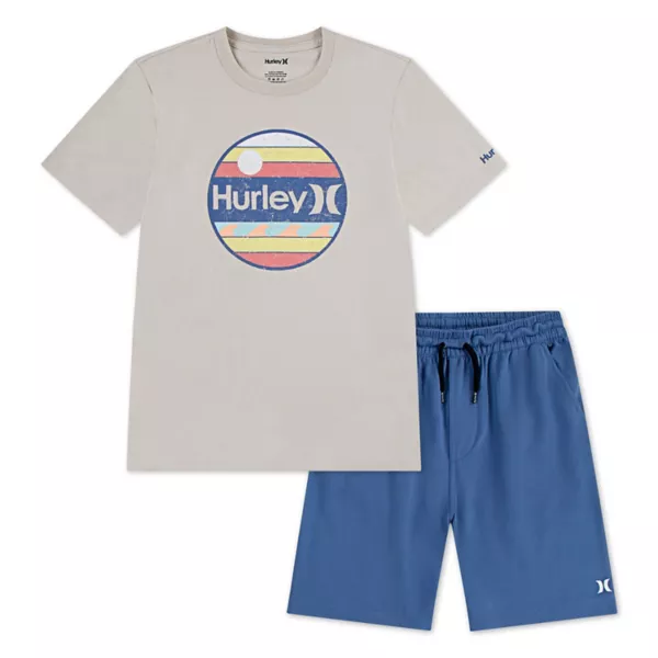 Комплект из 2 предметов: футболка и шорты h20-dri для мальчиков 8-16 лет Hurley, цвет shoreline blue
Комплект из 2 предметов: футболка и шорты h20-dri для мальчиков 8-16 лет Hurley, цвет shoreline blue