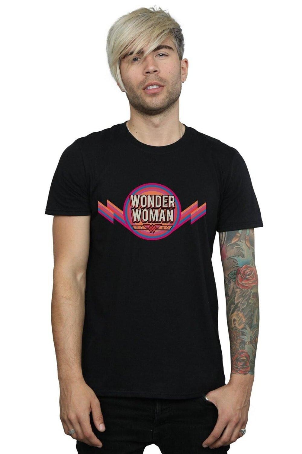 Футболка с радужным логотипом «Чудо-женщина» DC Comics, черный
Футболка с радужным логотипом «Чудо-женщина» DC Comics, черный
