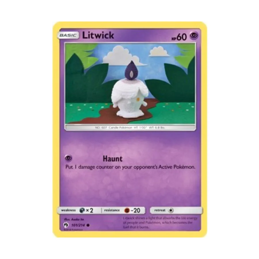 CCG Литвик (К) #101, Pokemon - SM - Lost Thunder - Singles
CCG Литвик (К) #101, Pokemon - SM - Lost Thunder - Singles