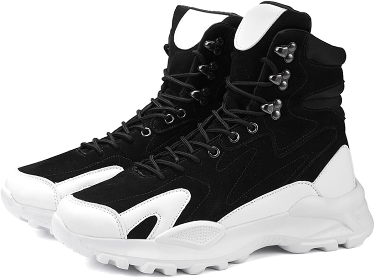 Мужские высокие замшевые кроссовки, нескользящие, повседневные для ходьбы, легкие модные кроссовки для уличного стиля Zhoupulp, черный
Мужские высокие замшевые кроссовки, нескользящие, повседневные для ходьбы, легкие модные кроссовки для уличного стиля Zhoupulp, черный