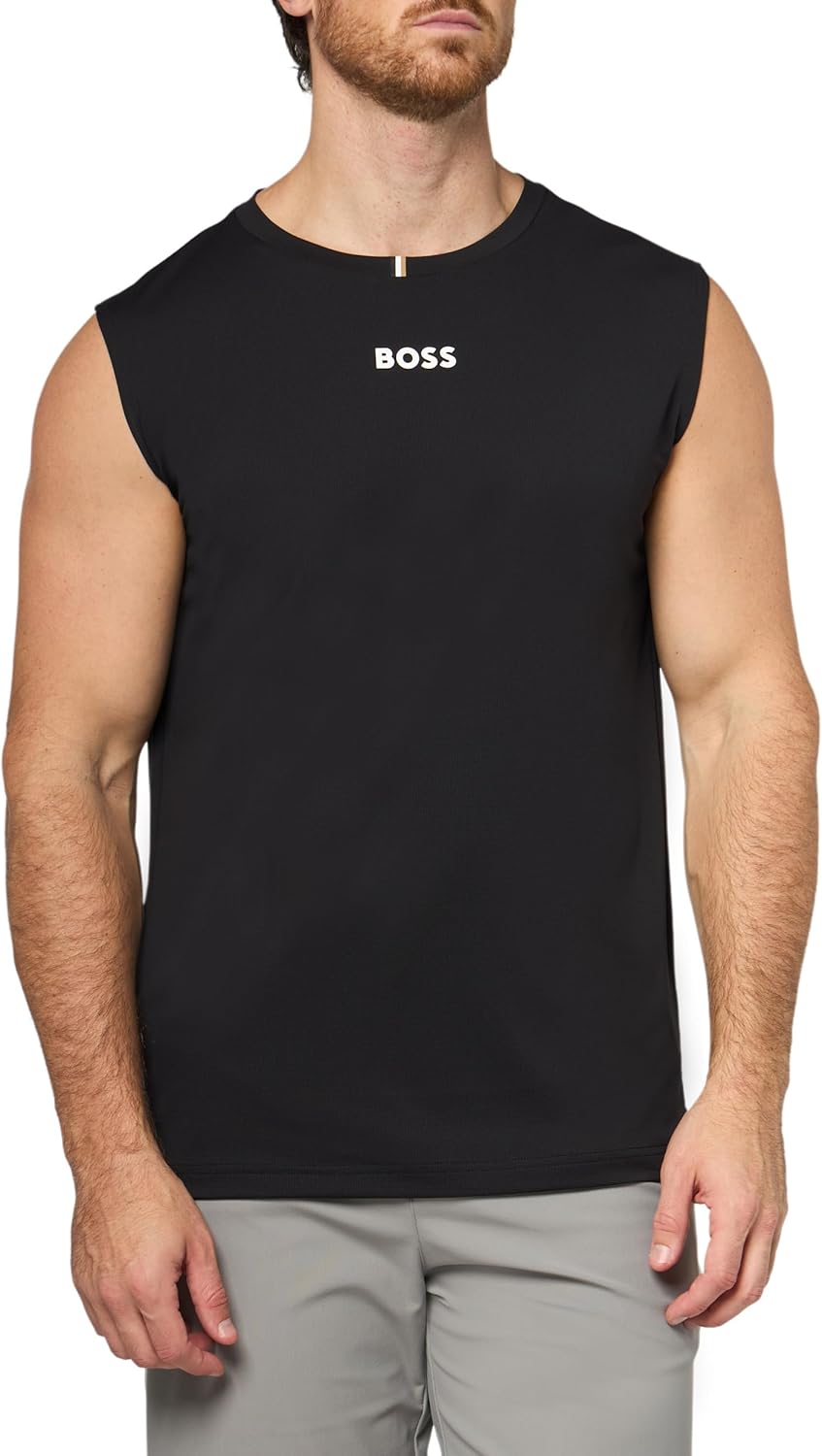 BOSS мужская теннисная майка Performance, Black Gloss
BOSS мужская теннисная майка Performance, Black Gloss