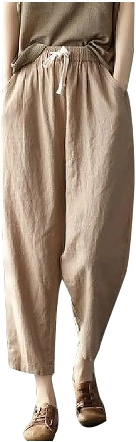Uillui женские хлопковые льняные штаны для йоги с завязками
Uillui женские хлопковые льняные штаны для йоги с завязками