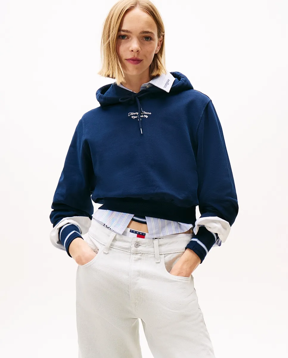 Женская толстовка с капюшоном и логотипом на груди Tommy Jeans, темно-синий
Женская толстовка с капюшоном и логотипом на груди Tommy Jeans, темно-синий