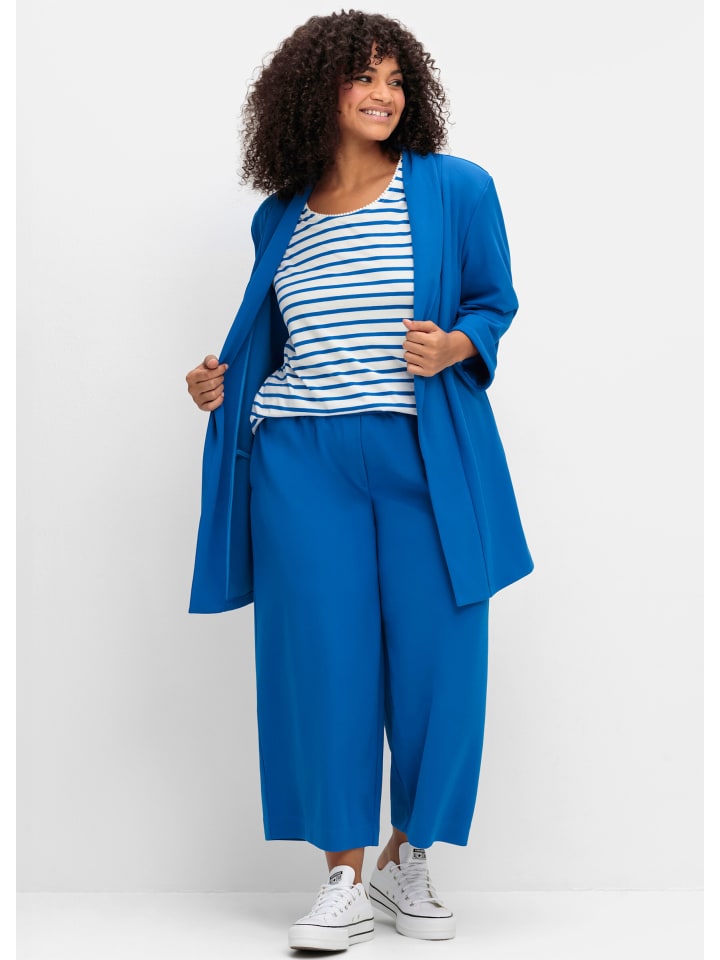 Тканевые брюки sheego, кобальтовый синий
Тканевые брюки sheego, кобальтовый синий