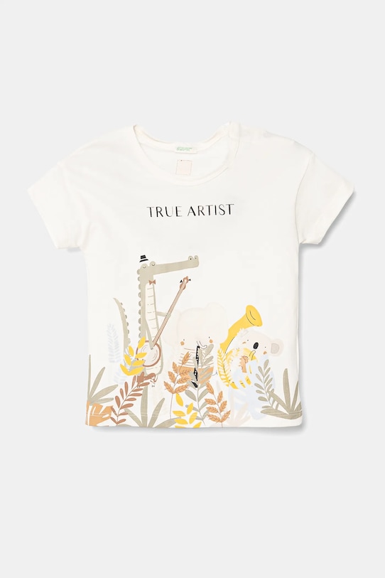 Хлопковая футболка для малышей United Colors Of Benetton, бежевый
Хлопковая футболка для малышей United Colors Of Benetton, бежевый