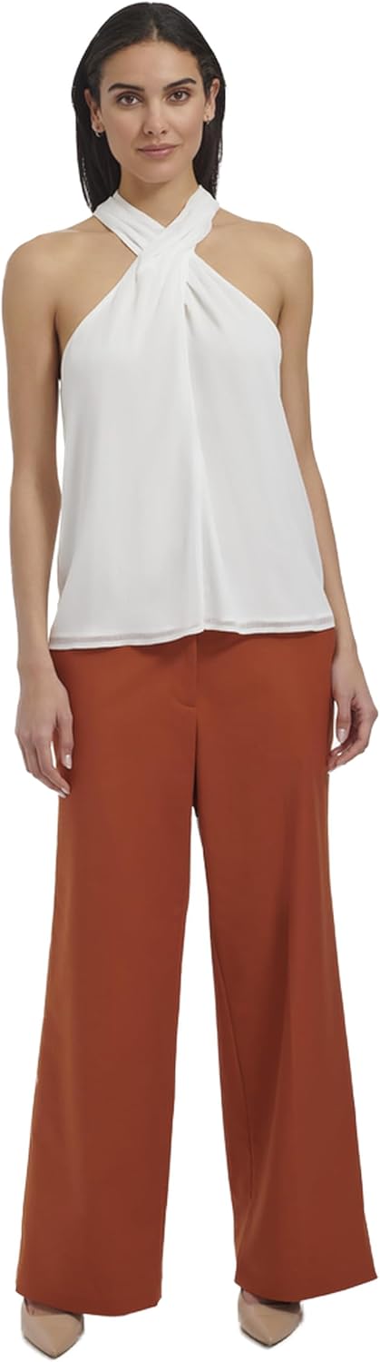 Женская блузка без рукавов с плиссировкой и воротником Calvin Klein, Cream
Женская блузка без рукавов с плиссировкой и воротником Calvin Klein, Cream