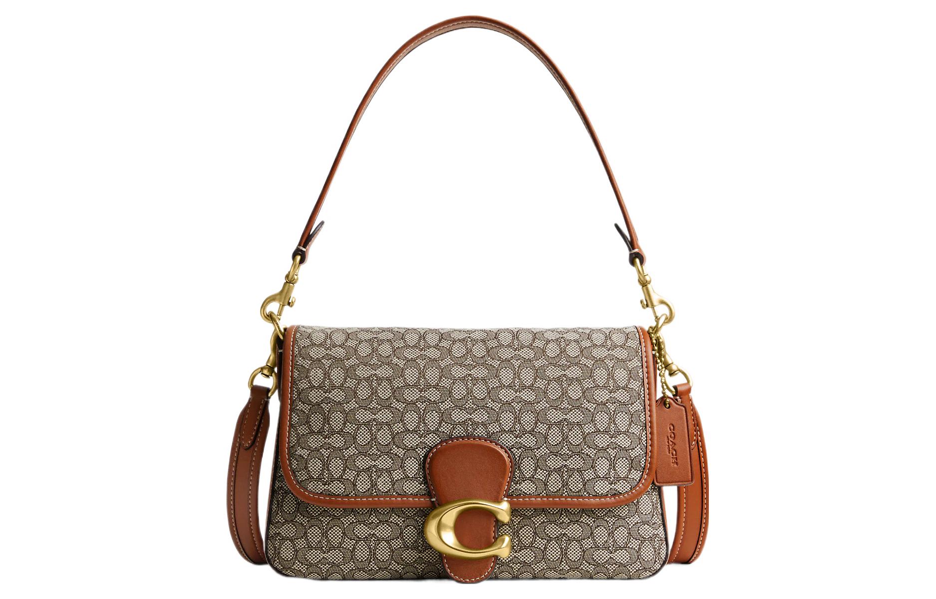 Кожаная сумка Soft Tabby через плечо, женская, коричнево-серая COACH
Кожаная сумка Soft Tabby через плечо, женская, коричнево-серая COACH