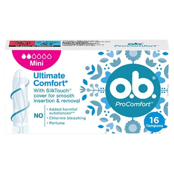 Мини-тампоны гигиенические, 16 шт./1 уп. O.B. Procomfort
Мини-тампоны гигиенические, 16 шт./1 уп. O.B. Procomfort