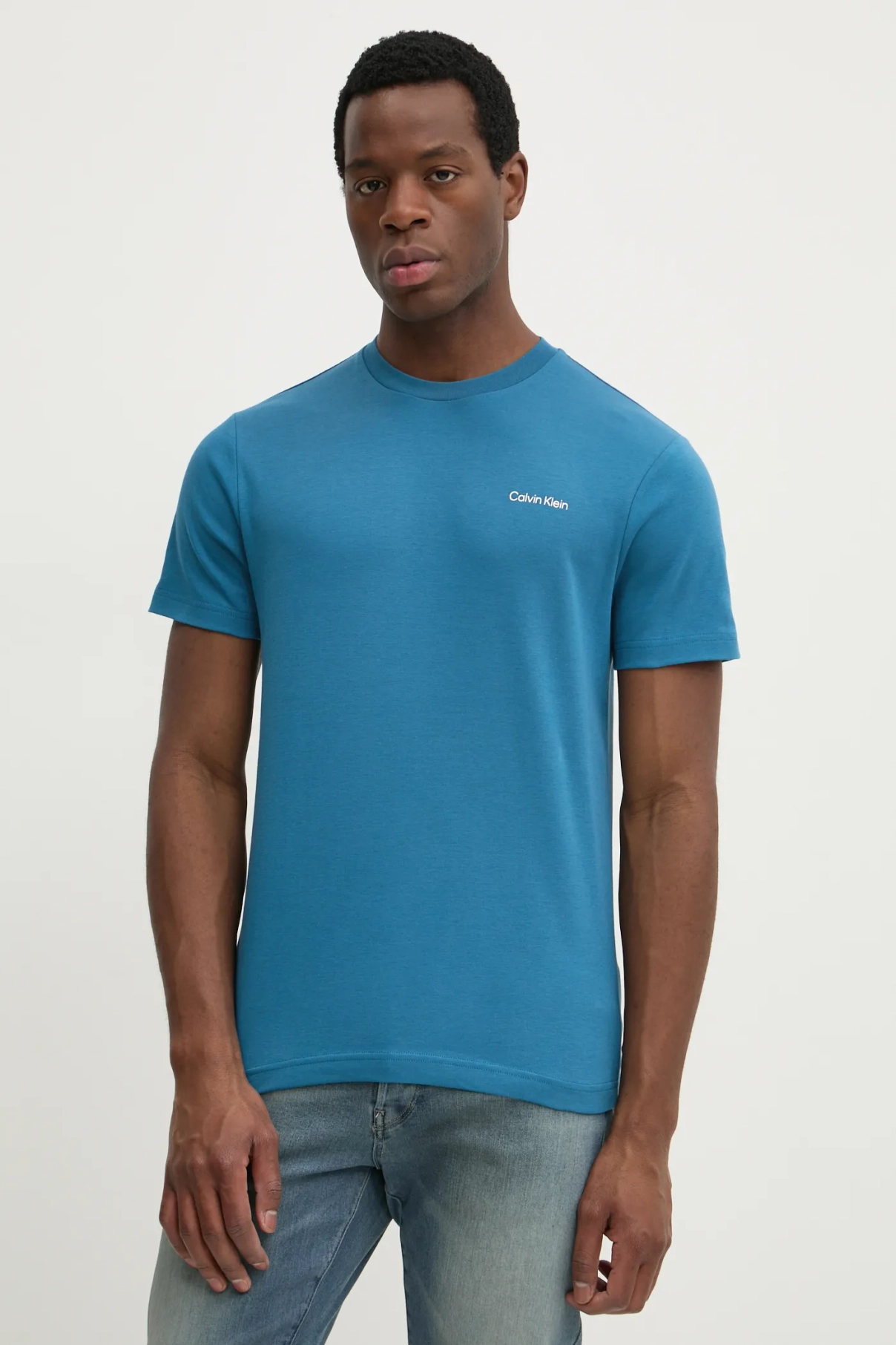 Хлопковая футболка Calvin Klein, бирюзовый
Хлопковая футболка Calvin Klein, бирюзовый