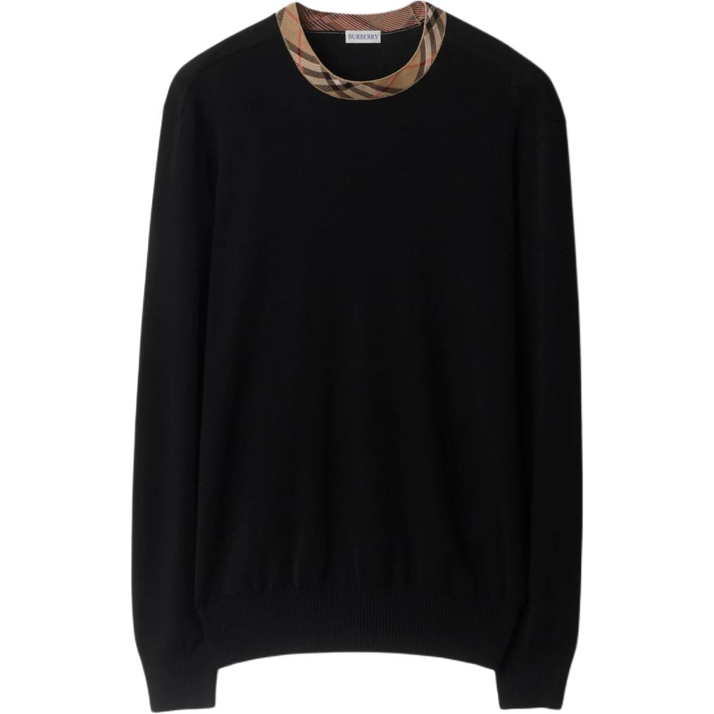 Шерстяной свитер Burberry, черный
Шерстяной свитер Burberry, черный