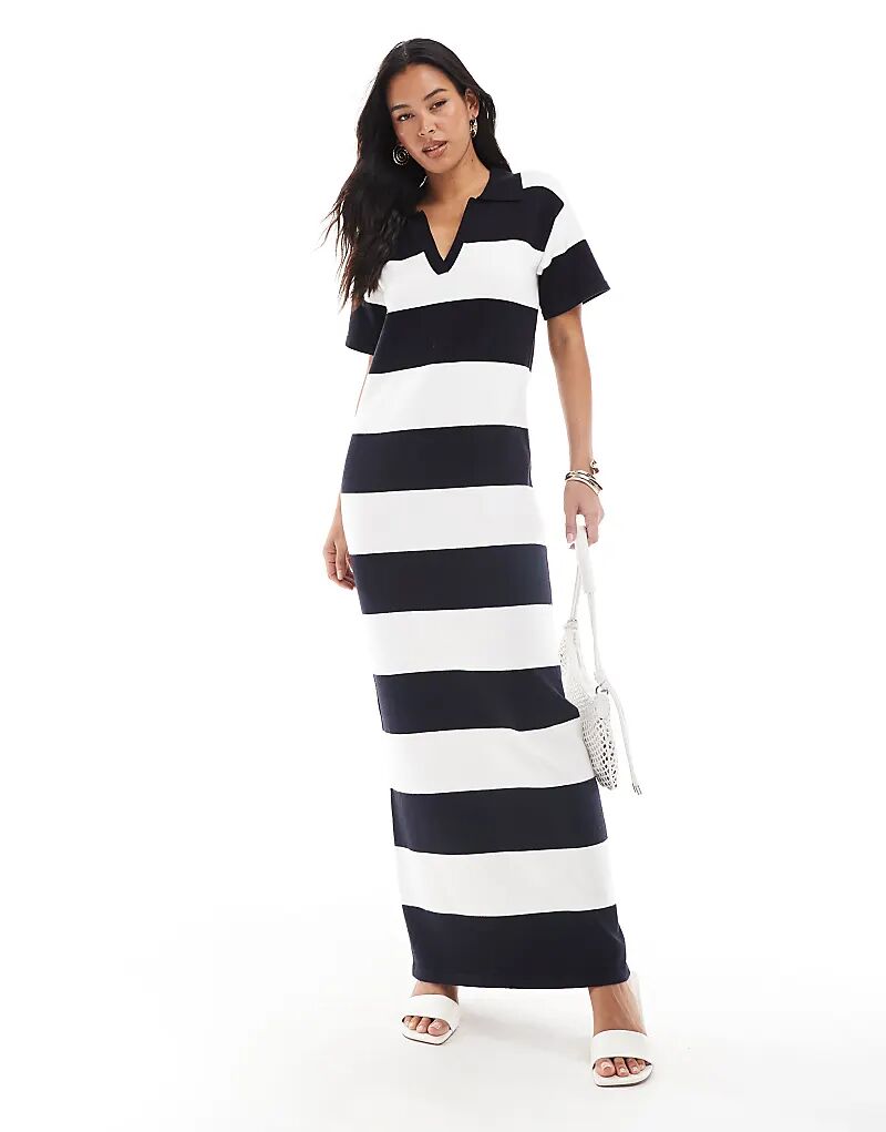 Платье макси с воротником-регби 4th & Reckless в черно-белую полоску
Платье макси с воротником-регби 4th & Reckless в черно-белую полоску