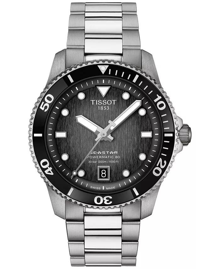 Мужские автоматические часы Swiss Seastar 1000 Powermatic 80 на стальном браслете, 40 мм Tissot
Мужские автоматические часы Swiss Seastar 1000 Powermatic 80 на стальном браслете, 40 мм Tissot