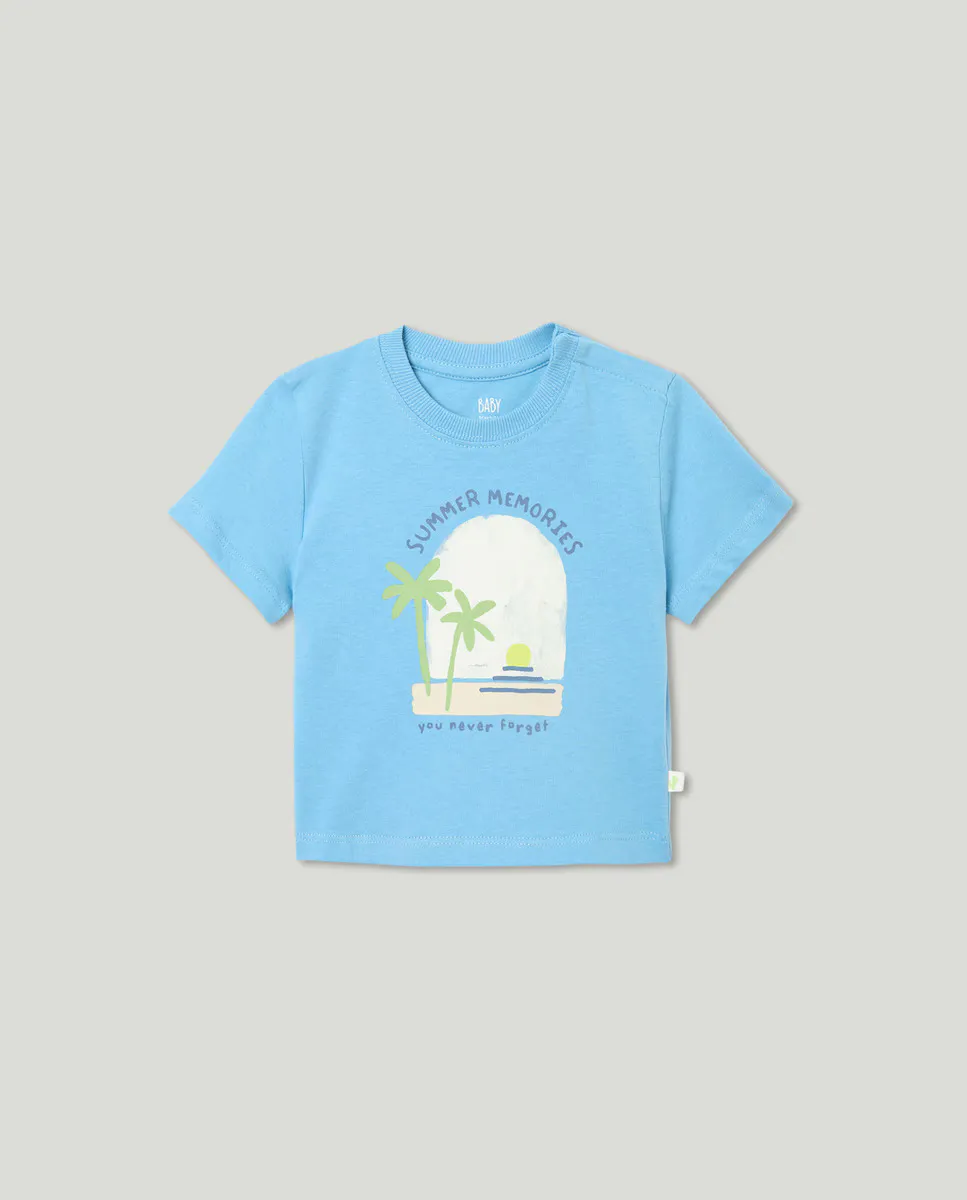 Детская футболка с короткими рукавами и принтом Baby El Corte Inglés, светло-голубой
Детская футболка с короткими рукавами и принтом Baby El Corte Inglés, светло-голубой