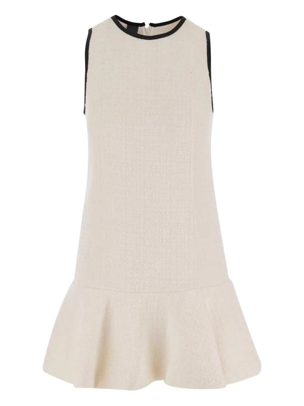 Твидовое платье с оборками PINKO, нейтральный 
Твидовое платье с оборками PINKO, нейтральный