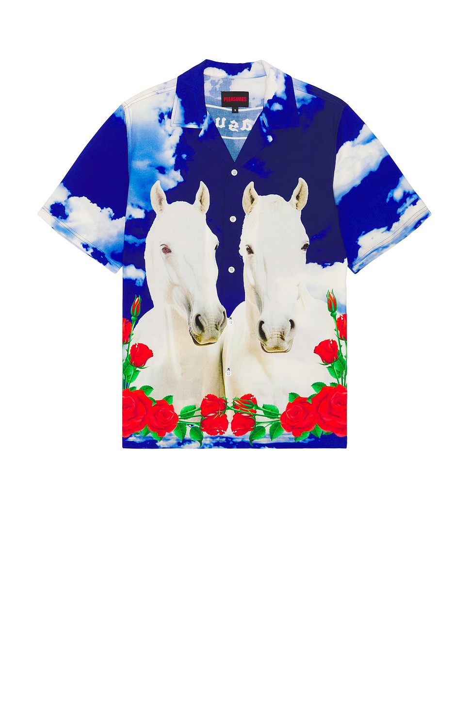 Рубашка "Лагерь белого коня" Pleasures, blue
Рубашка "Лагерь белого коня" Pleasures, blue