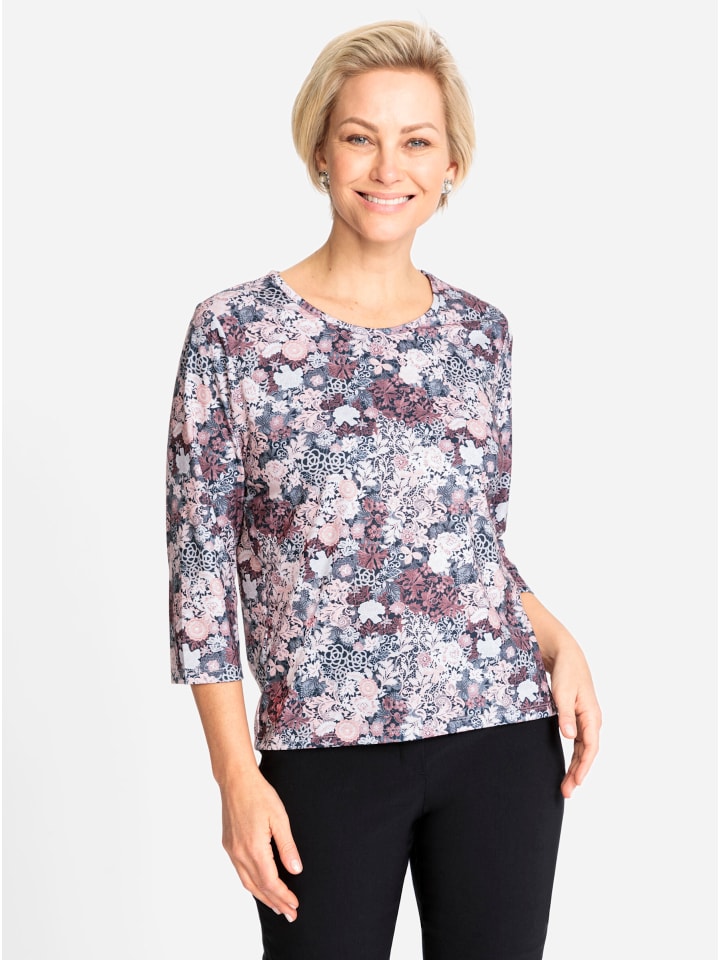 Рубашка с круглым вырезом с принтом гортензии и серого камня WITT WEIDEN
Рубашка с круглым вырезом с принтом гортензии и серого камня WITT WEIDEN