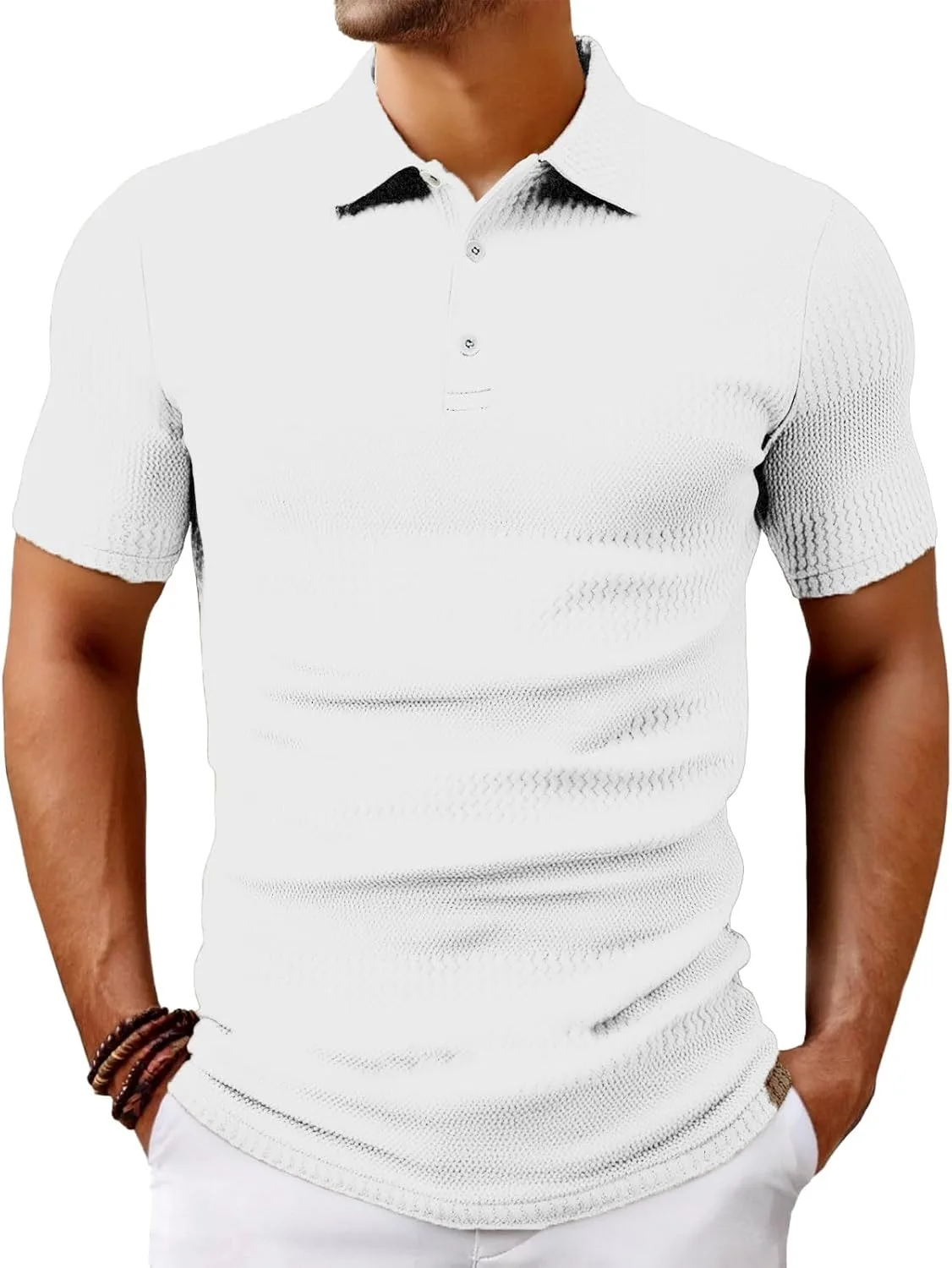 Мужская рубашка поло с коротким рукавом, вязаная, Slim Fit CHXLQQX
Мужская рубашка поло с коротким рукавом, вязаная, Slim Fit CHXLQQX