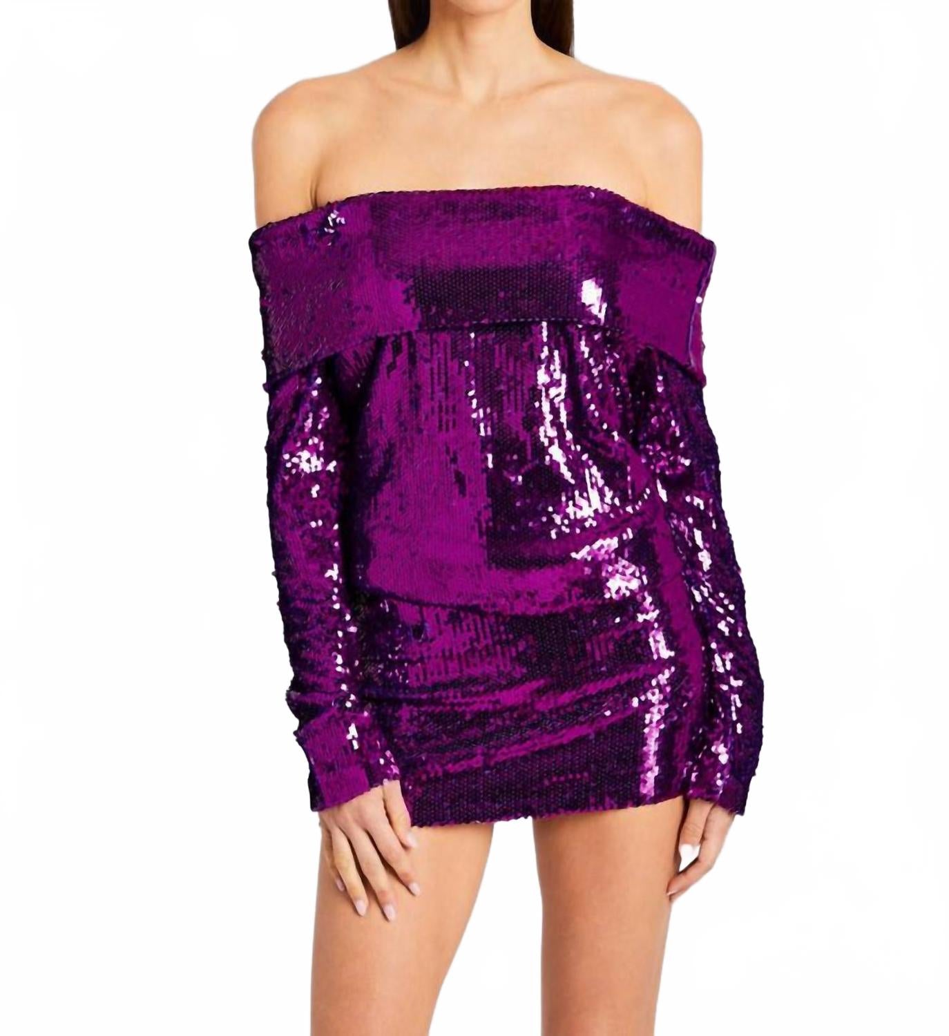 Мини-платье Wyn Sequin цвета аметиста Retrofete, Amethyst
Мини-платье Wyn Sequin цвета аметиста Retrofete, Amethyst