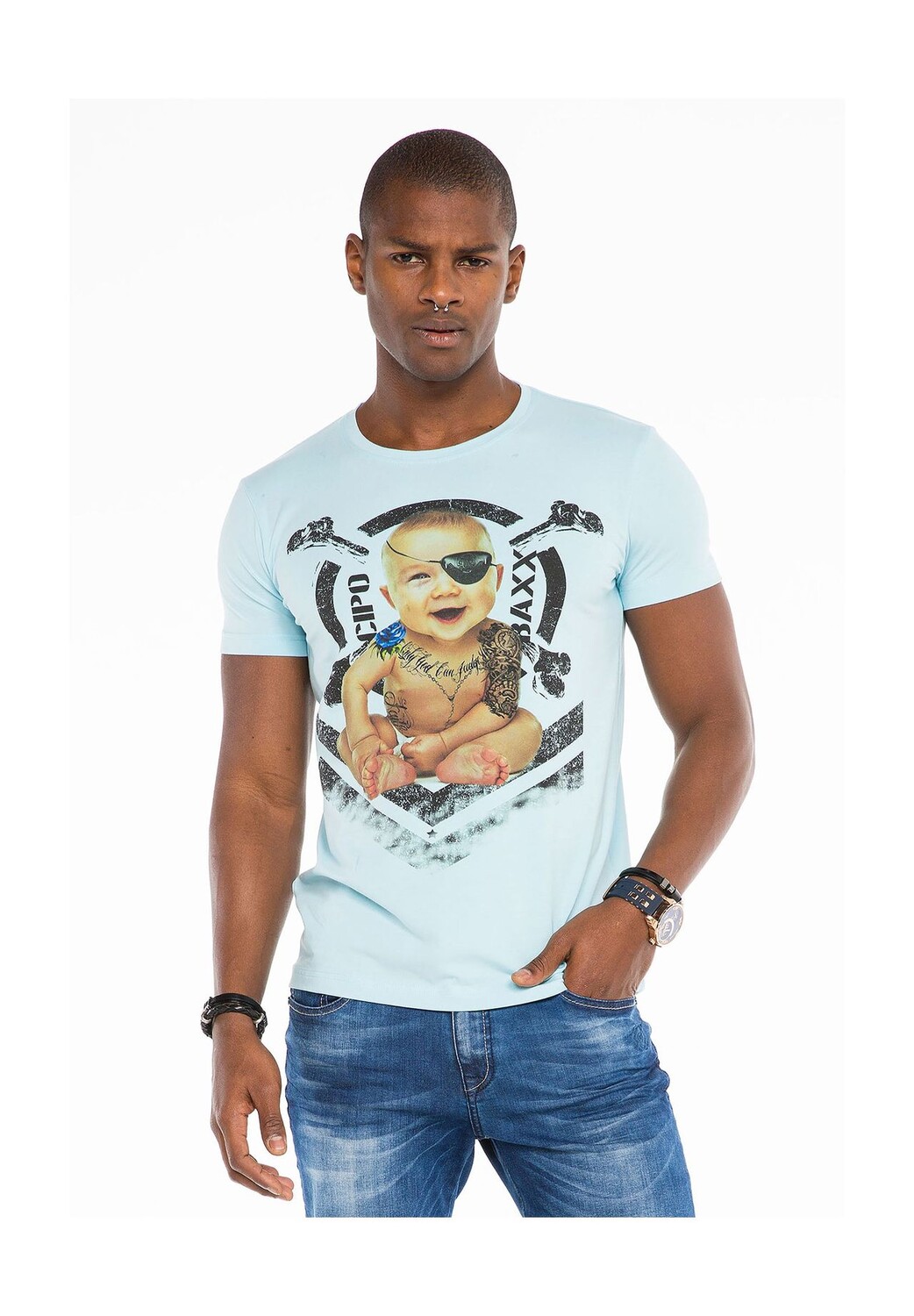 Футболка с принтом по всей поверхности CIPO & BAXX, цвет Lightblue
Футболка с принтом по всей поверхности CIPO & BAXX, цвет Lightblue