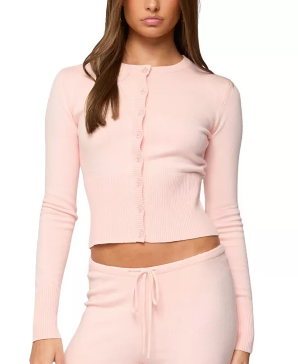 Кардиган в рубчик Montanna Edikted, розовый
Кардиган в рубчик Montanna Edikted, розовый