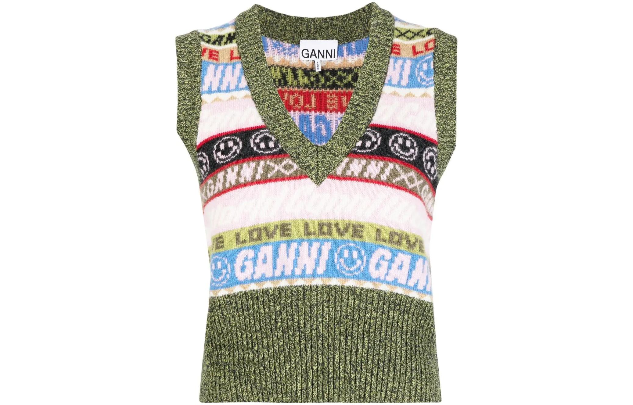 Женский разноцветный топ GANNI, мультиколор
Женский разноцветный топ GANNI, мультиколор