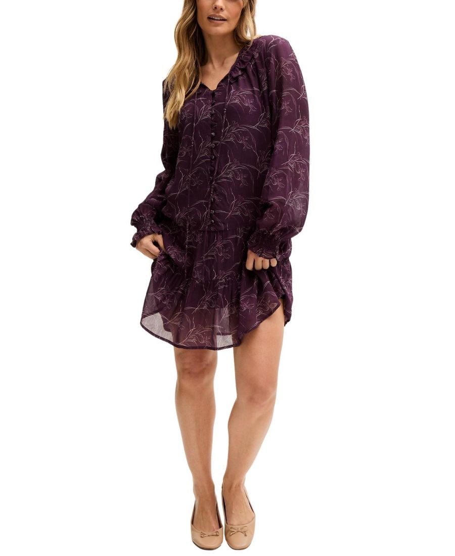 Женское мини-платье Генриетта с цветочным принтом и пуговицами Lily and Lionel London, Purple
Женское мини-платье Генриетта с цветочным принтом и пуговицами Lily and Lionel London, Purple