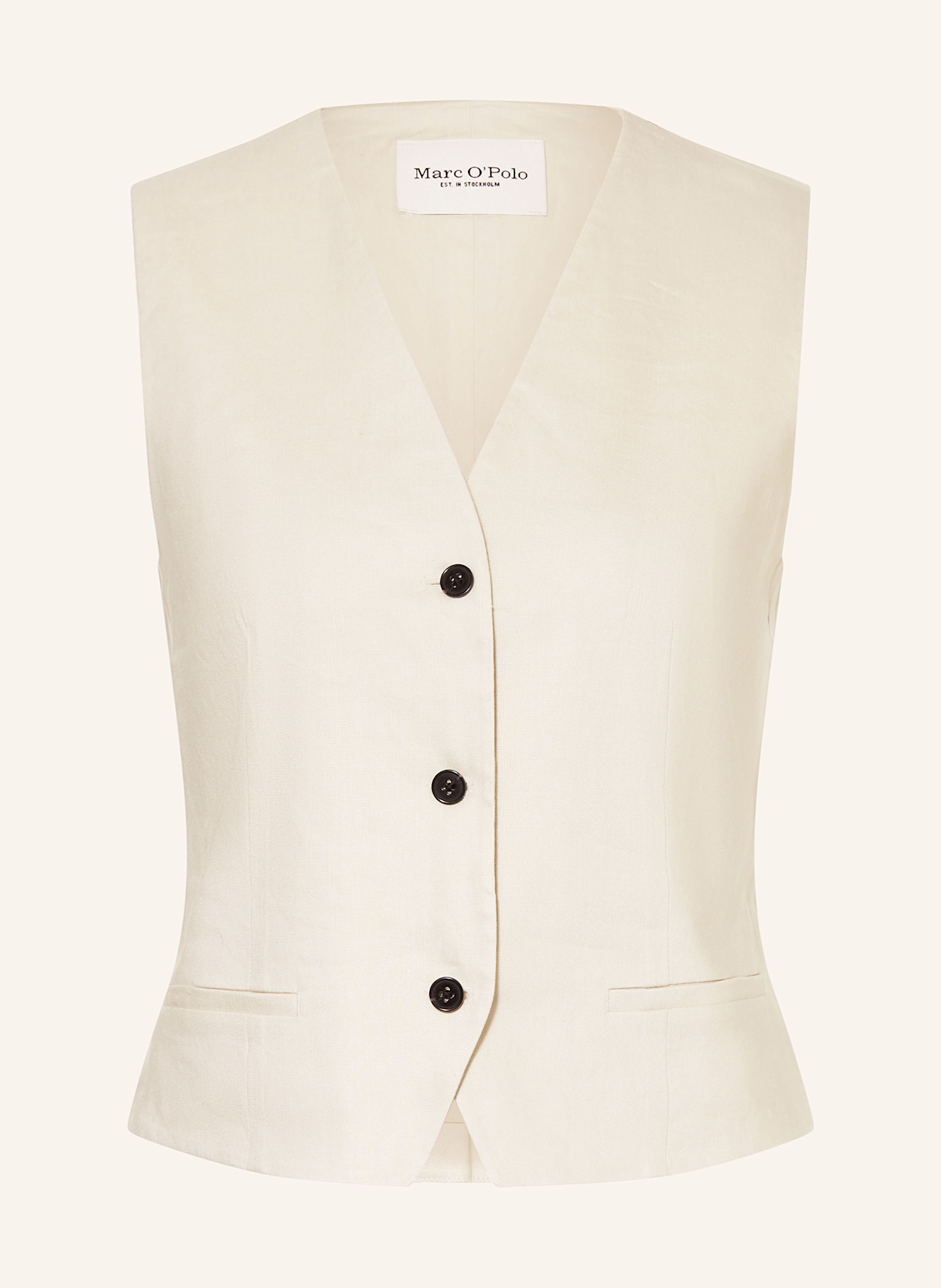 Жилет с льном Marc O'Polo, экрю
Жилет с льном Marc O'Polo, экрю
