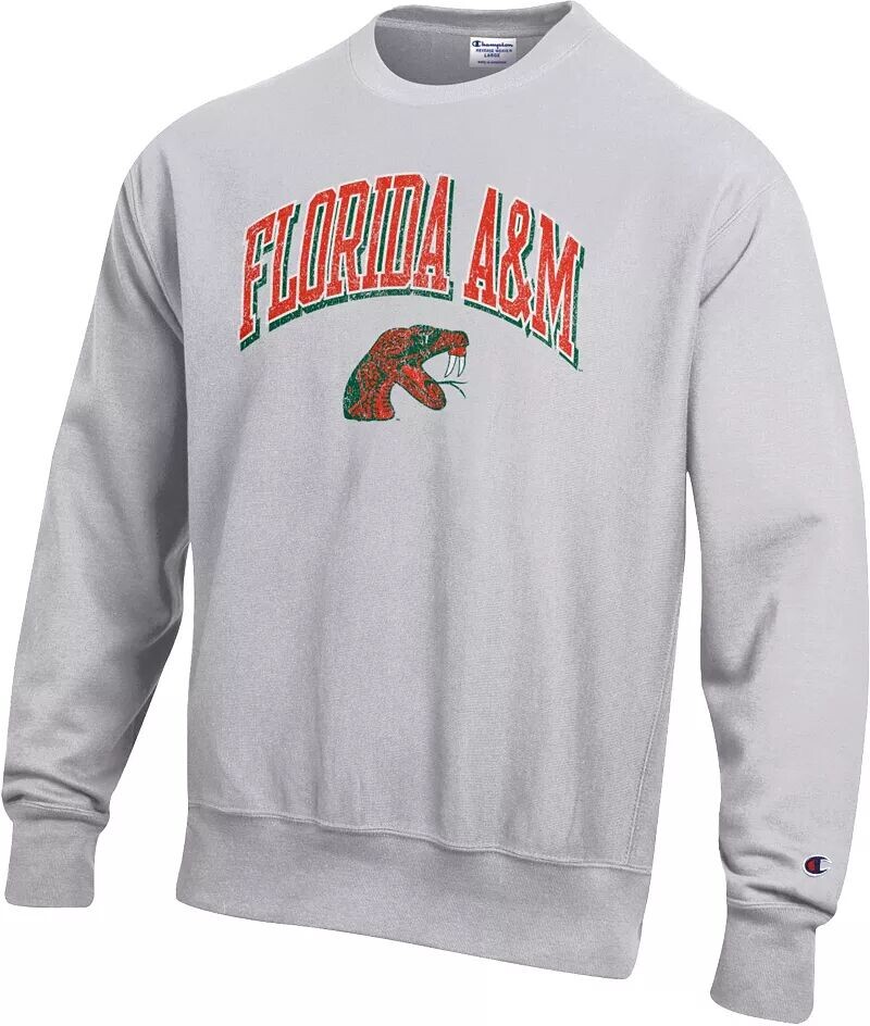 Мужской свитер с круглым вырезом Champion Florida A&M Rattlers серебристо-серого цвета с обратным переплетением
Мужской свитер с круглым вырезом Champion Florida A&M Rattlers серебристо-серого цвета с обратным переплетением
