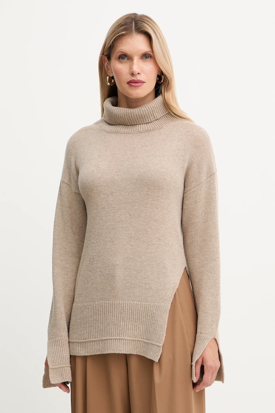 Свитер из смесовой шерсти Simona Corsellini, бежевый
Свитер из смесовой шерсти Simona Corsellini, бежевый