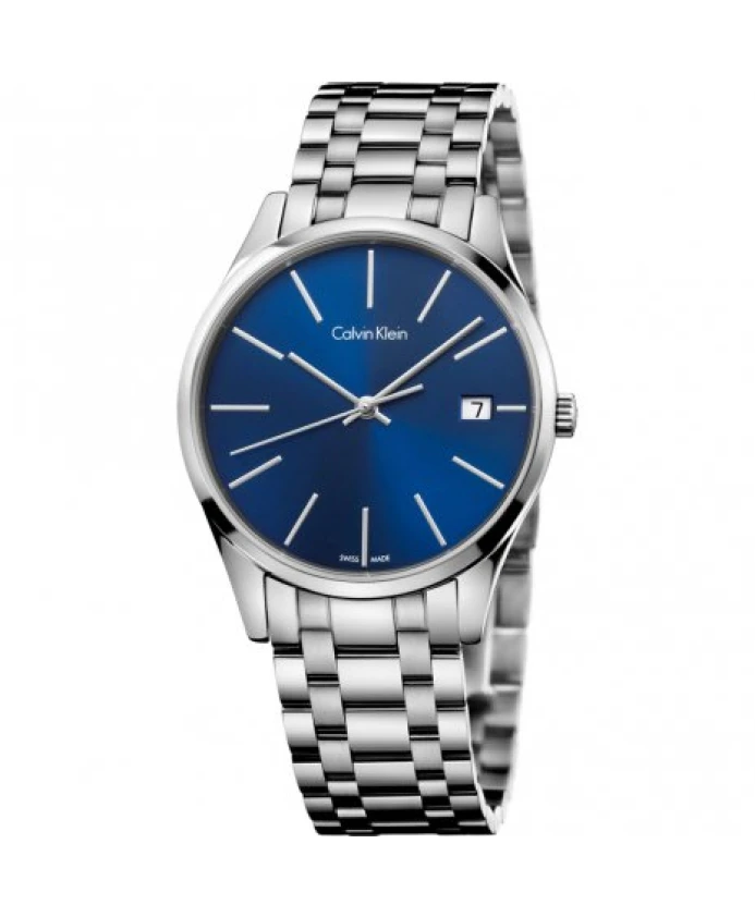 Потрясающие кварцевые часы с синим циферблатом и браслетом из нержавеющей стали. Calvin Klein, серый
Потрясающие кварцевые часы с синим циферблатом и браслетом из нержавеющей стали. Calvin Klein, серый