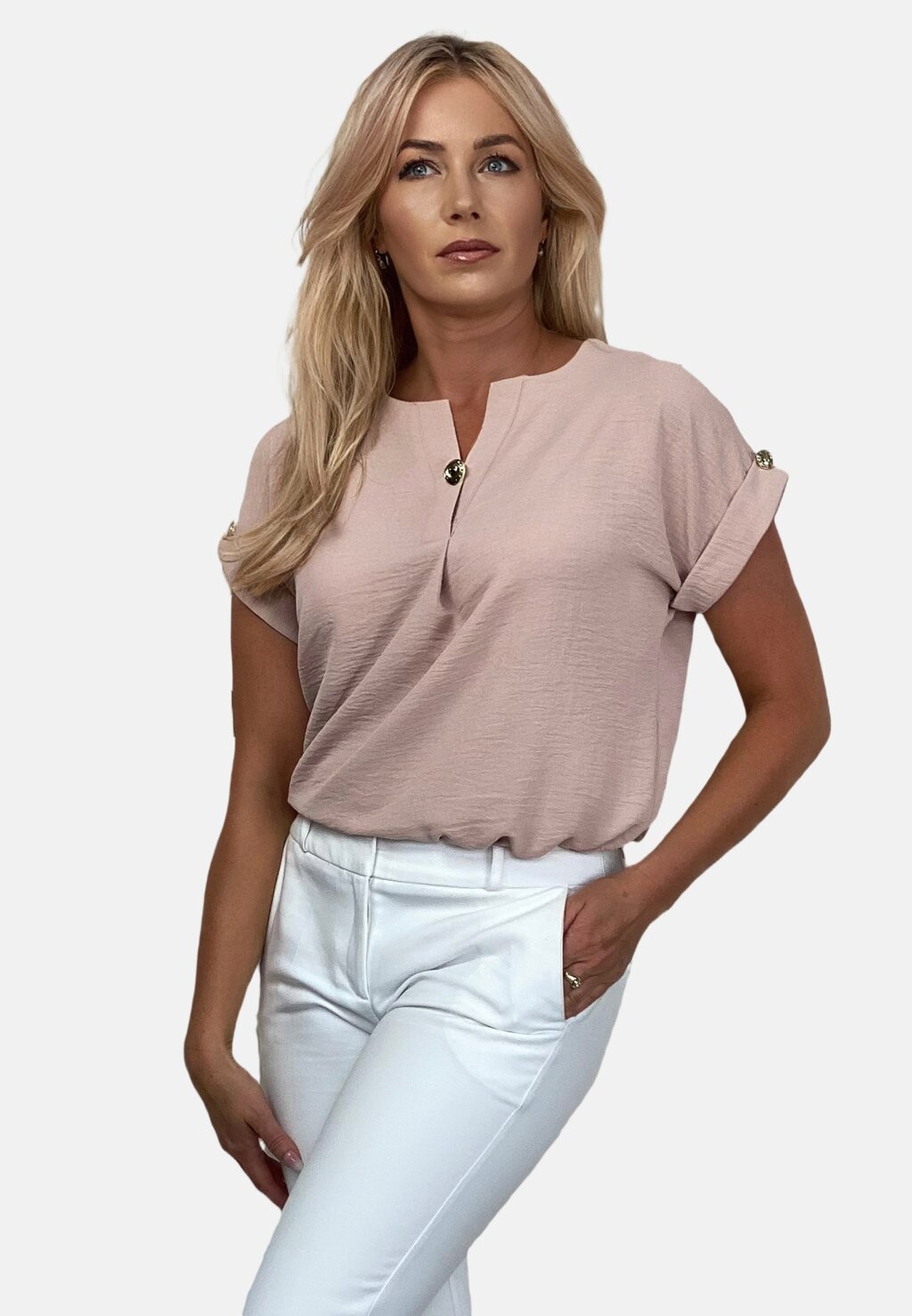 Блуза WITH BUTTON REGINA FASHION, светло-розовый
Блуза WITH BUTTON REGINA FASHION, светло-розовый