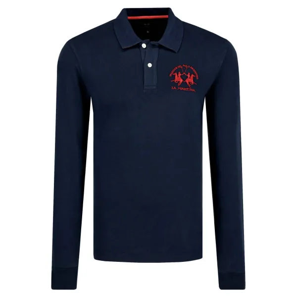 Рубашка-Поло классического кроя Milo растягивать пике La Martina, синий
Рубашка-Поло классического кроя Milo растягивать пике La Martina, синий