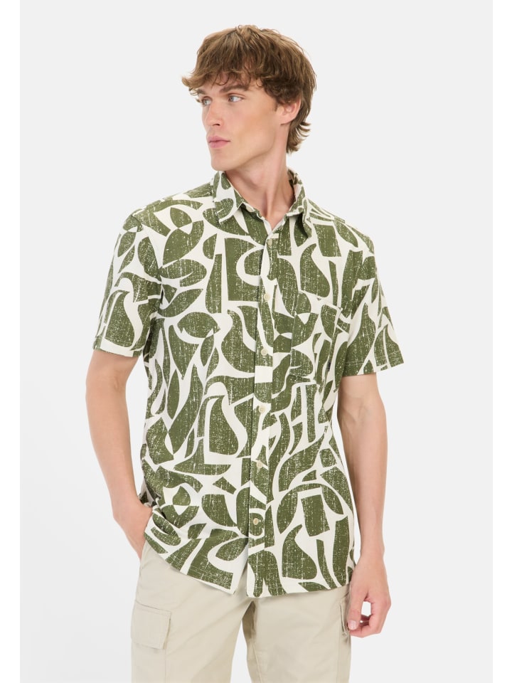 Рубашка с короткими рукавами из зеленого пике-хлопка Camel Active
Рубашка с короткими рукавами из зеленого пике-хлопка Camel Active