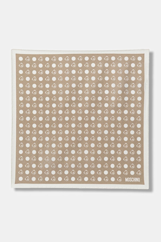 Шелковый шарф Moschino, бежевый
Шелковый шарф Moschino, бежевый