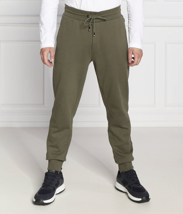 Спортивные брюки мужские Boss на кулиске, зеленый 
Спортивные брюки мужские Boss на кулиске, зеленый