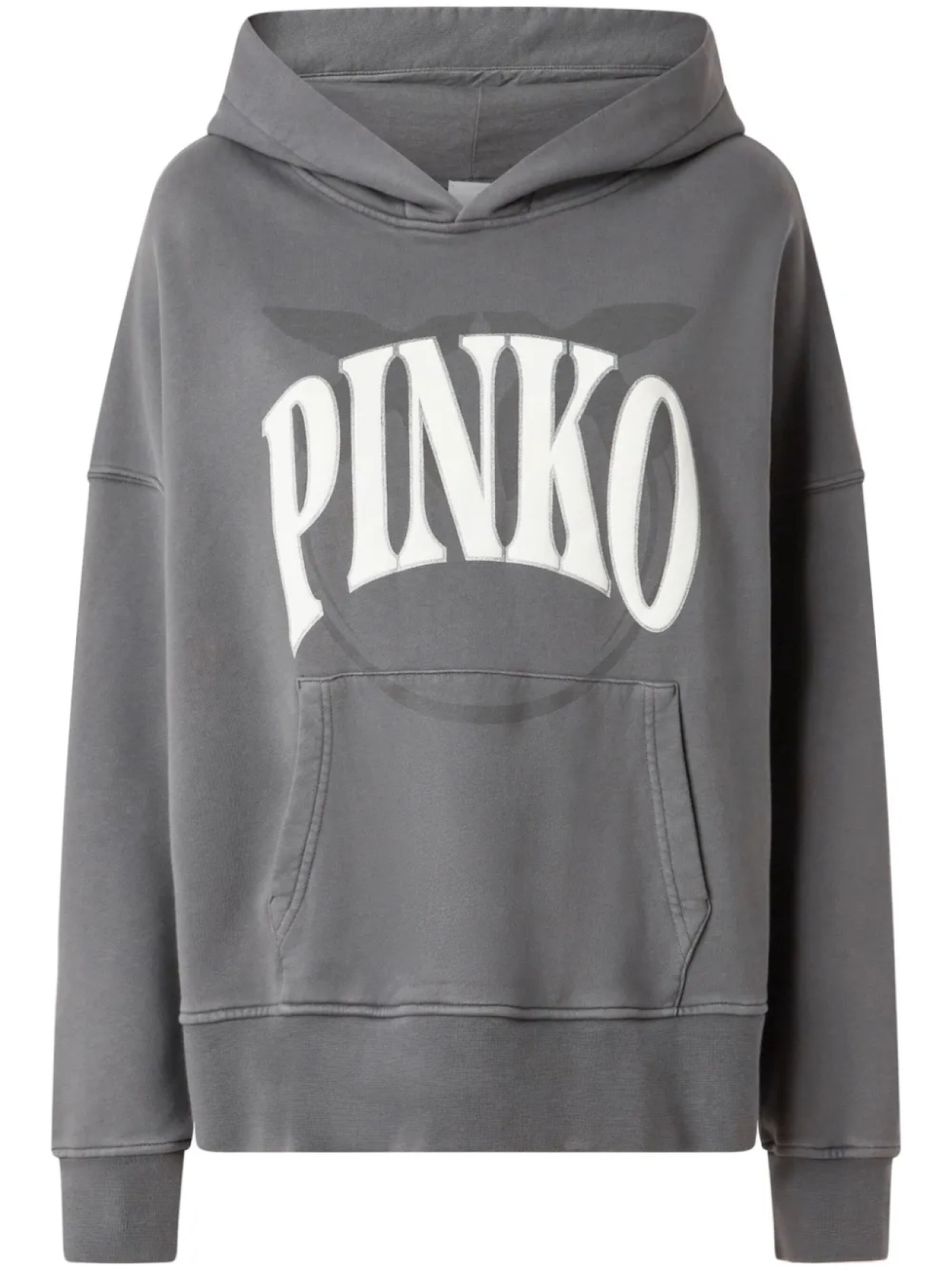 PINKO худи с логотипом, серый 
PINKO худи с логотипом, серый