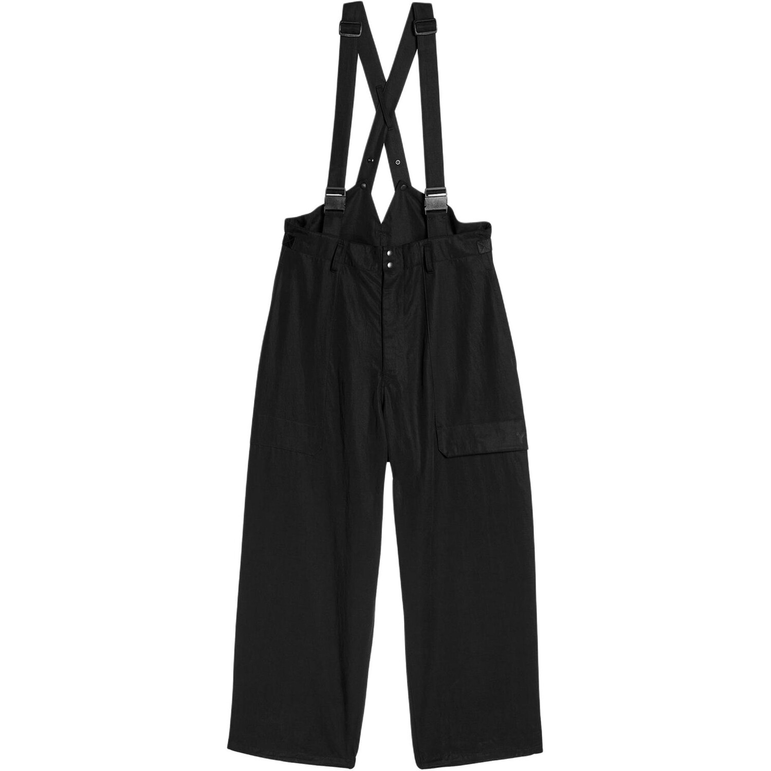 Брюки на подтяжках Y-3 Adidas, черный 
Брюки на подтяжках Y-3 Adidas, черный