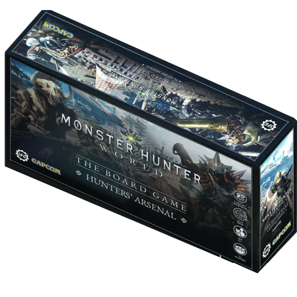 Настольная игра Steamforged Games Monster Hunter World: The Board Game - Hunters' Arsenal Expansion 
Настольная игра Steamforged Games Monster Hunter World: The Board Game - Hunters' Arsenal Expansion