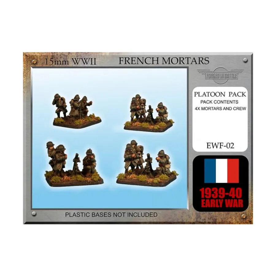 Миномет Брандт mle 27/31 Команды (4), WWII Miniatures - Early 1939-40 - French Infantry (15mm)
Миномет Брандт mle 27/31 Команды (4), WWII Miniatures - Early 1939-40 - French Infantry (15mm)