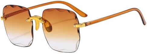 Женские солнцезащитные очки без оправы 2027 года с градиентными линзами, винтажные женские солнцезащитные очки с дужками из сплава, защита от УФ-излучения UV400 MTZJH, 02
Женские солнцезащитные очки без оправы 2027 года с градиентными линзами, винтажные женские солнцезащитные очки с дужками из сплава, защита от УФ-излучения UV400 MTZJH, 02