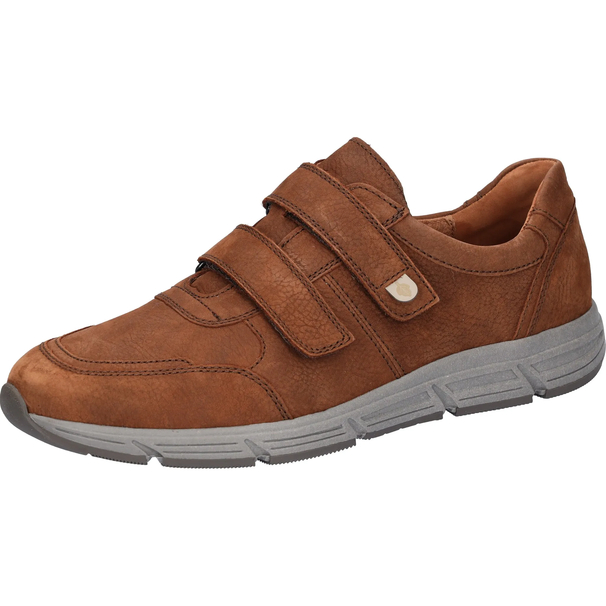 Обувь Waldläufer на липучке Haslo, удобная обувь, полуботинки с удобной подошвой с воздушной камерой, ширина H, коричневый