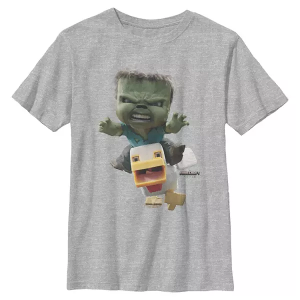 Футболка с принтом "Атака жокея-курицы" для мальчиков 8-20 лет Minecraft, серый
Футболка с принтом "Атака жокея-курицы" для мальчиков 8-20 лет Minecraft, серый