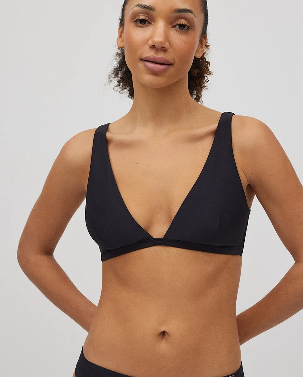 Однотонный бюстгальтер-бикини с треугольными чашечками и подкладкой Ysabel Mora, черный
Однотонный бюстгальтер-бикини с треугольными чашечками и подкладкой Ysabel Mora, черный