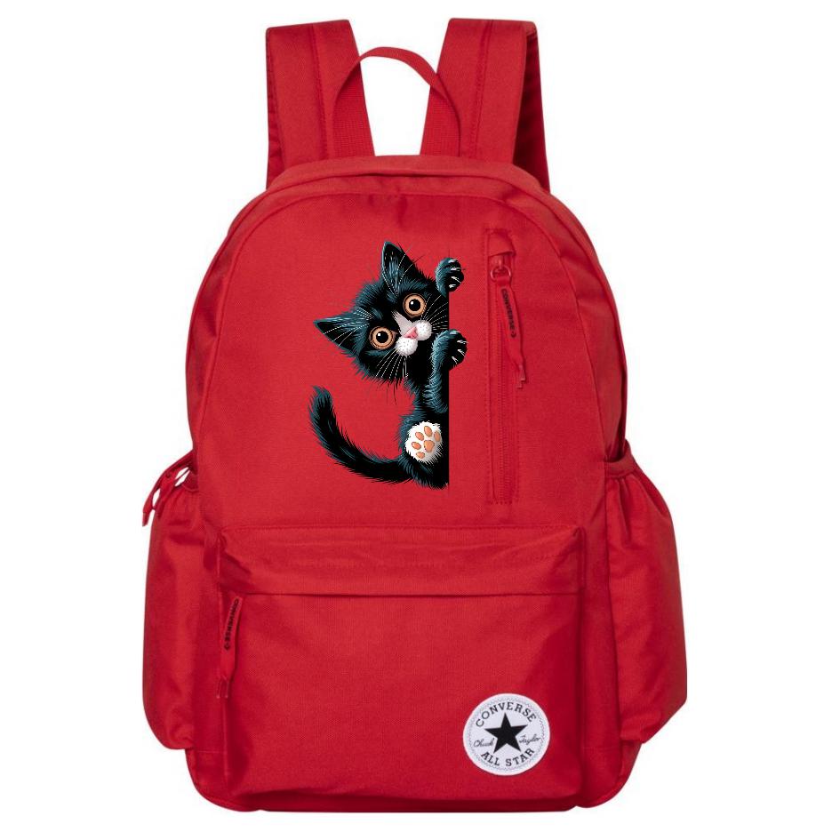 Converse Полиэстеровый рюкзак унисекс красный, Peeking Kitten
Converse Полиэстеровый рюкзак унисекс красный, Peeking Kitten