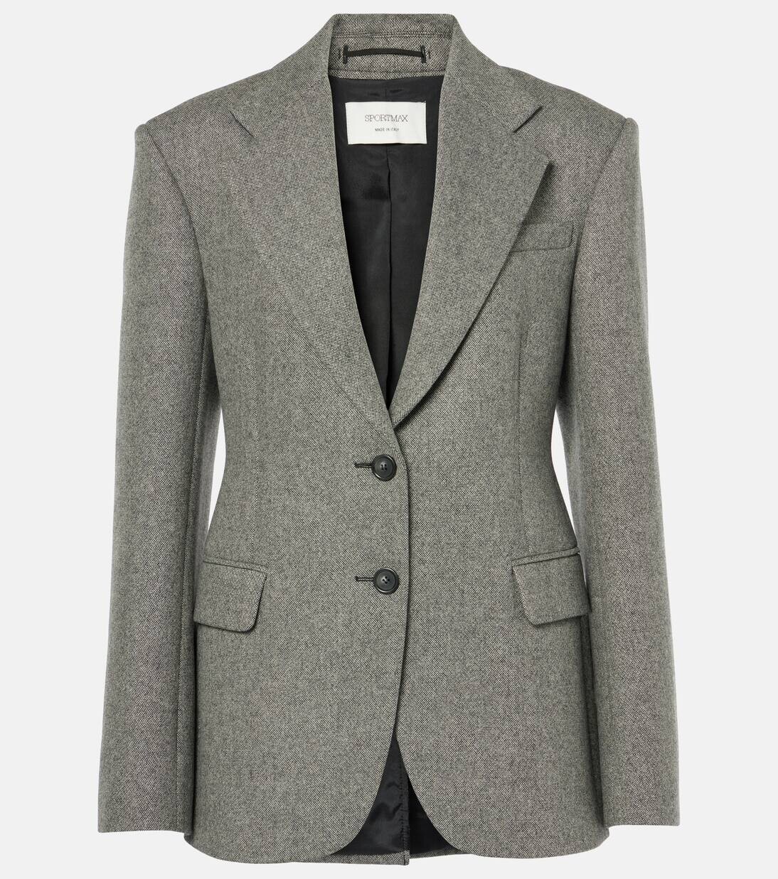 Пиджак из твида с добавлением шерсти и геля Sportmax, черный
Пиджак из твида с добавлением шерсти и геля Sportmax, черный