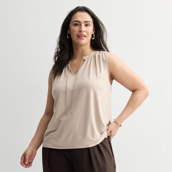 Топ без рукавов больших размеров с завязками спереди и вырезом-замочной скважиной Nine West, цвет goat
Топ без рукавов больших размеров с завязками спереди и вырезом-замочной скважиной Nine West, цвет goat