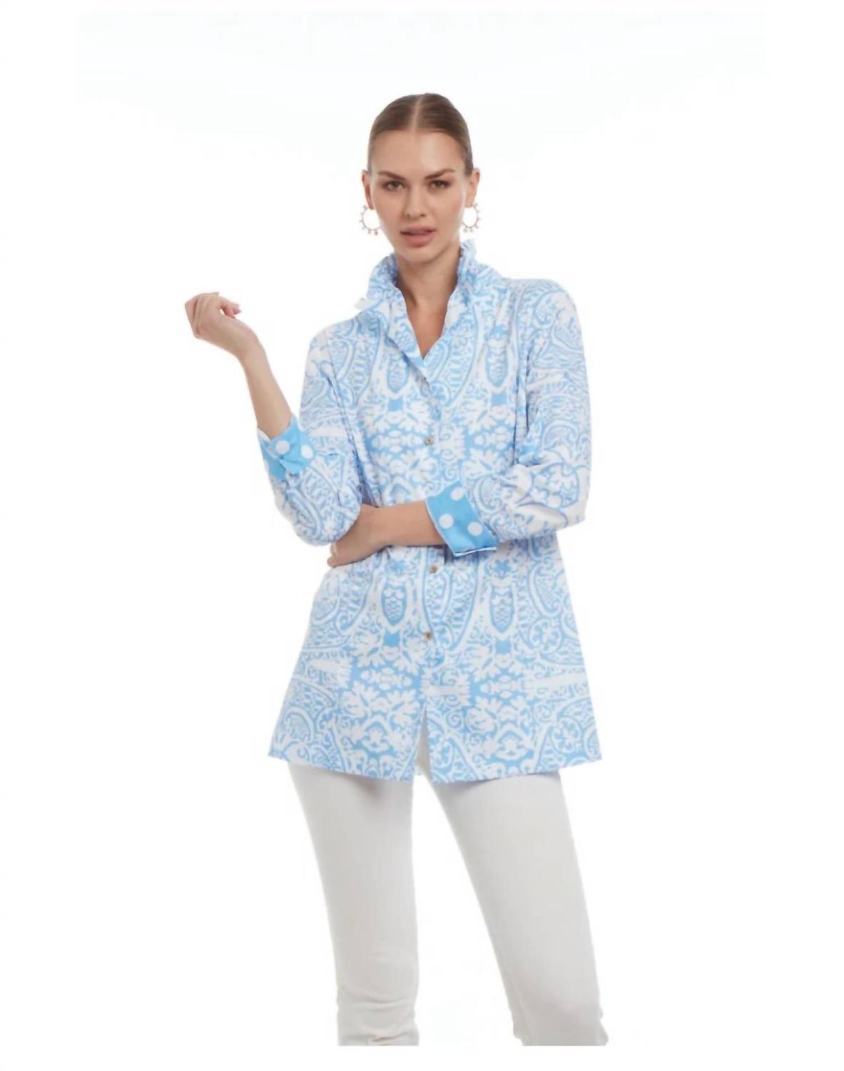 Блузка Elizabeth в цвете Венето Блю PATTY KIM, синий
Блузка Elizabeth в цвете Венето Блю PATTY KIM, синий