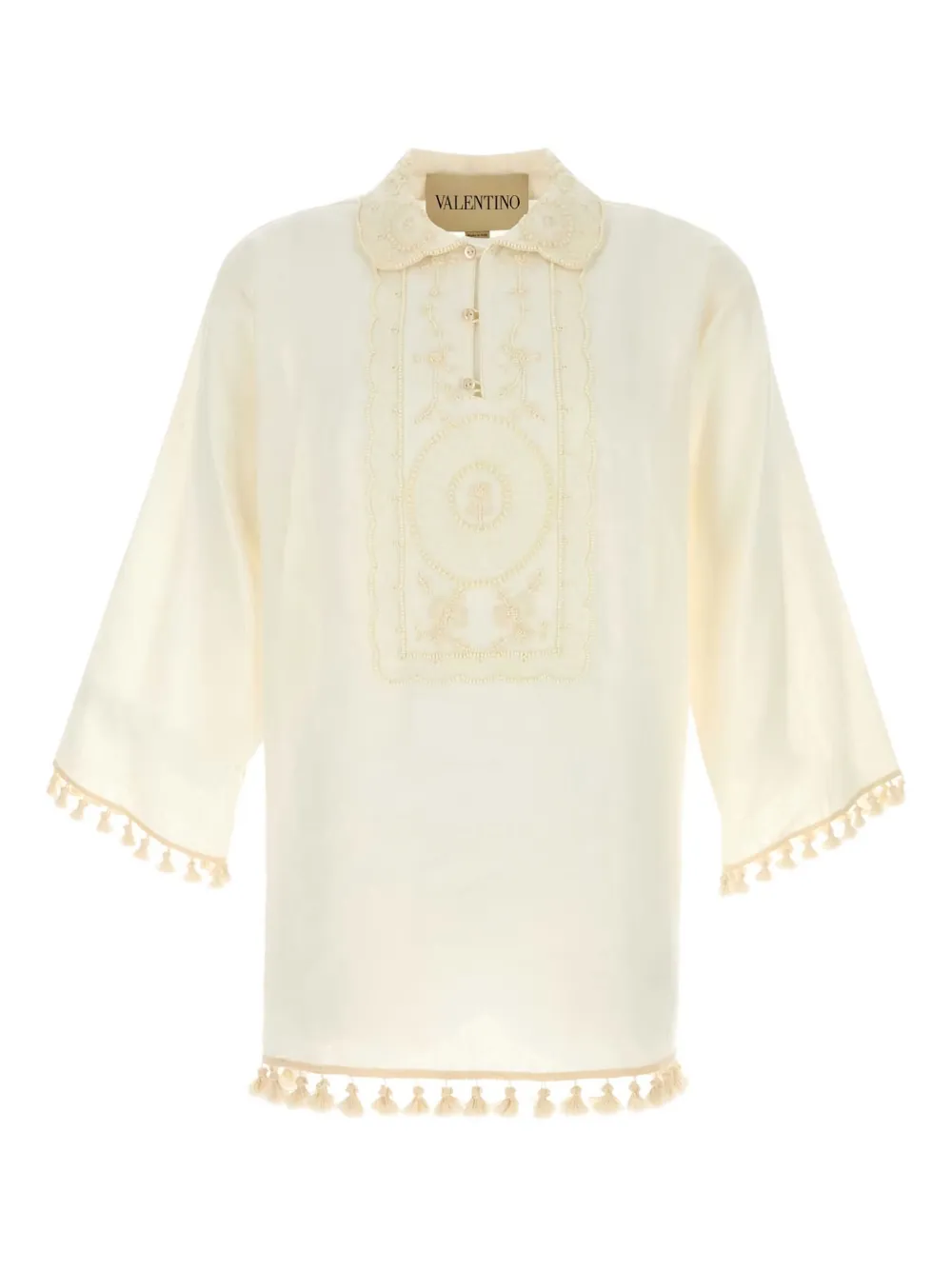Рубашка с цветочной вышивкой VALENTINO GARAVANI, нейтральный
Рубашка с цветочной вышивкой VALENTINO GARAVANI, нейтральный
